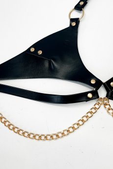 画像12: 先行予約 5％OFF｜Anyya Black 2-pcs crotchless set｜ブラ＆クロッチレスタンガ2点セット（ワイヤーなし・ボンテージ・オープンクロッチ・ブラック） | Obsessive 高級Sexyランジェリー【サイズ交換NG】輸入下着・ランジェリー   (12)