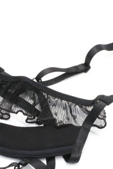 画像13: 【先行予約】5％OFF｜Carrola crotchless teddy | トップレステディ（ワイヤーあり・シースルー・オープンクロッチ・ブラック）  | Obsessive 高級Sexyランジェリー【サイズ交換NG・メール便対象】輸入下着・ランジェリー    (13)