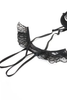画像16: 【先行予約】5％OFF｜Carrola crotchless teddy | トップレステディ（ワイヤーあり・シースルー・オープンクロッチ・ブラック）  | Obsessive 高級Sexyランジェリー【サイズ交換NG・メール便対象】輸入下着・ランジェリー    (16)