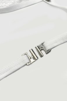 画像14: Weddya 3-pcs set｜ショーツ２種付き！ブラ＆オープンクロッチタンガ＆Tバックショーツ３点セット（ワイヤーなし・ホルターネック・シースルー・ホワイト） | Obsessive 高級Sexyランジェリー【即日発送・サイズ交換NG・メール便対象】輸入下着・ランジェリー   (14)