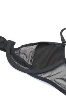 画像16: Rolleya 2-pcs set｜ブラ＆タンガ2点セット（ワイヤーあり・ボンテージ・ブラック） | Obsessive 高級Sexyランジェリー【即日発送・サイズ交換NG・メール便対象】輸入下着・ランジェリー   (16)
