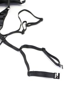 画像17: Rolleya 2-pcs crotchless set｜ブラ＆クロッチレスタンガ2点セット（ワイヤーあり・オープンクロッチ・ボンテージ・ブラック） | Obsessive 高級Sexyランジェリー【即日発送・サイズ交換NG・メール便対象】輸入下着・ランジェリー   (17)
