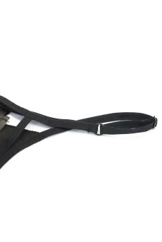 画像19: Rolleya 2-pcs crotchless set｜ブラ＆クロッチレスタンガ2点セット（ワイヤーあり・オープンクロッチ・ボンテージ・ブラック） | Obsessive 高級Sexyランジェリー【即日発送・サイズ交換NG・メール便対象】輸入下着・ランジェリー   (19)