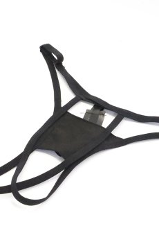 画像21: Rolleya 2-pcs crotchless set｜ブラ＆クロッチレスタンガ2点セット（ワイヤーあり・オープンクロッチ・ボンテージ・ブラック） | Obsessive 高級Sexyランジェリー【即日発送・サイズ交換NG・メール便対象】輸入下着・ランジェリー   (21)