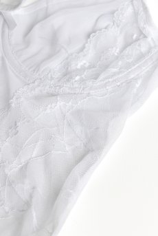 画像15: Weddya crotchless teddy | クロッチレステディ（ワイヤーあり・シースルー・オープンクロッチ・白）  | Obsessive 高級Sexyランジェリー【サイズ交換NG・メール便対象】輸入下着・ランジェリー    (15)