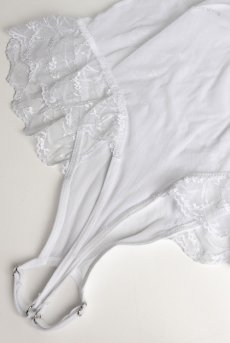 画像18: Weddya crotchless teddy | クロッチレステディ（ワイヤーあり・シースルー・オープンクロッチ・白）  | Obsessive 高級Sexyランジェリー【サイズ交換NG・メール便対象】輸入下着・ランジェリー    (18)