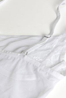 画像19: Weddya crotchless teddy | クロッチレステディ（ワイヤーあり・シースルー・オープンクロッチ・白）  | Obsessive 高級Sexyランジェリー【サイズ交換NG・メール便対象】輸入下着・ランジェリー    (19)