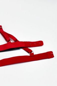 画像13: Crimessa 2-pcs set｜ブラ＆タンガ2点セット（ワイヤーなし・シースルー・レッド） | Obsessive 高級Sexyランジェリー【即日発送・サイズ交換NG・メール便対象】輸入下着・ランジェリー   (13)