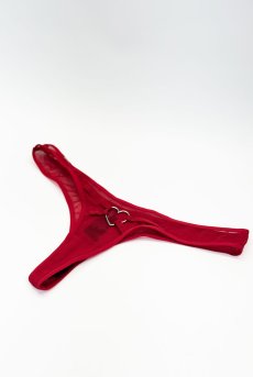 画像14: Crimessa 2-pcs set｜ブラ＆タンガ2点セット（ワイヤーなし・シースルー・レッド） | Obsessive 高級Sexyランジェリー【即日発送・サイズ交換NG・メール便対象】輸入下着・ランジェリー   (14)