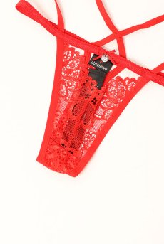 画像20: 838 SET 3  red | ホルターネックのシースルーブラ＆Tバックセット・ノンワイヤー・レッド   | 高級Sexyランジェリー Obsessive【即日発送・サイズ交換NG・メール便対象】輸入下着・ランジェリー   (20)