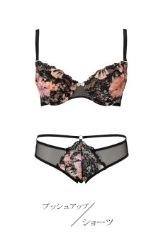 画像1: FORTUNE push set B｜ブラ＆ショーツセット｜3/4カップ・すっぴん美乳ブラ・ノーマルショーツ｜Sawren サブレン【即日発送・クーポン適用対象外・ショーツのサイズ交換NG】輸入下着・高級ランジェリー  (1)