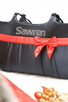 画像19: 数量限定｜PERFECT-Xmas-set-B｜X'masコフレ｜手提げバッグ＆華やぎランジェリーセット｜ベビードール＆ショーツ2種類入り｜ブラック・ローズ刺繍｜ Sawren サブレン【即日発送】輸入下着・高級ランジェリー(再入荷なし) (19)