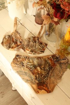 画像2: LATTE soft set B｜ブラ＆ショーツセット｜一枚レース・パッドなし・ノーマルショーツ｜Sawren サブレン【即日発送・ショーツのサイズ交換NG】輸入下着・高級ランジェリー (在庫限り) (2)