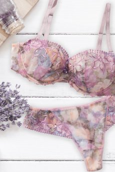 画像14: LAVENDER soft  | 一枚レースブラ・ノンパテッドブラ | Sawren サブレン【即日発送】輸入下着・高級ランジェリー (在庫限り) (14)