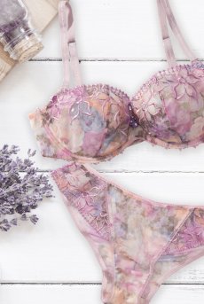 画像15: LAVENDER soft  | 一枚レースブラ・ノンパテッドブラ | Sawren サブレン【即日発送】輸入下着・高級ランジェリー (在庫限り) (15)