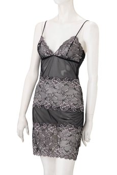 画像8: 【50%OFF】ベビードール（ブラック×シルバーピンク）【送料無料・即日発送】サブレン Sawren 輸入下着・高級ランジェリー（再入荷なし）  (8)