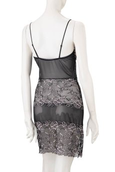 画像9: 【50%OFF】ベビードール（ブラック×シルバーピンク）【送料無料・即日発送】サブレン Sawren 輸入下着・高級ランジェリー（再入荷なし）  (9)