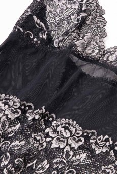 画像13: 【50%OFF】ベビードール（ブラック×シルバーピンク）【送料無料・即日発送】サブレン Sawren 輸入下着・高級ランジェリー（再入荷なし）  (13)