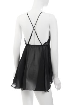 画像9: 【50%OFF】GLOW-babydoll｜ベビードール（シースルー・ブラック）【送料無料・即日発送】サブレン Sawren 輸入下着・高級ランジェリー（再入荷なし）  (9)