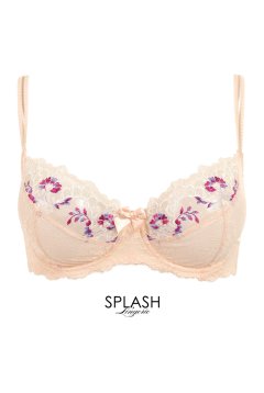 【30%OFF】65H,75E-Fサイズ｜FLORA maxi soft｜一枚レースブラ・パッドなし・大きいサイズ・パッドなし | Sawren サブレン【即日発送】※メール便対象商品※輸入下着・高級ランジェリー(再入荷なし)(再入荷なし)