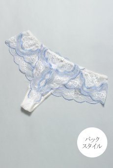 画像12: CLOUD thong  | タンガ・Ｔバック・シースルー×ブルー  | Sawren サブレン【即日発送・サイズ交換NG】※メール便対象※輸入下着・高級ランジェリー  (12)