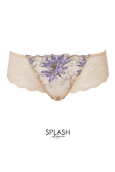 画像1: MAUVE brief  | ノーマルショーツ・ブリーフ・ヌ―ドベージュ×ラベンダー | Sawren サブレン【即日発送・サイズ交換NG】※メール便対象※輸入下着・高級ランジェリー  (1)