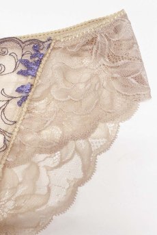 画像14: MAUVE brief  | ノーマルショーツ・ブリーフ・ヌ―ドベージュ×ラベンダー | Sawren サブレン【即日発送・サイズ交換NG】※メール便対象※輸入下着・高級ランジェリー  (14)