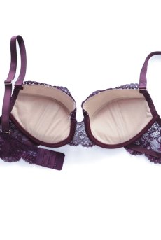 画像20: 【50%OFF】アウトレットSALE｜70F｜EDEN push  | 3/4カップ・ワイヤーブラ・すっぴん美乳ブラ・バイオレット | Sawren サブレン【即日発送】輸入下着・高級ランジェリー  (20)