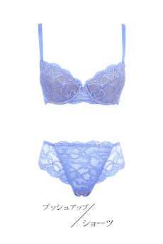 画像1: 数量限定｜CLAIR push set B｜ブラ＆ショーツセット｜3/4カップ・すっぴん美乳ブラ・ノーマルショーツ｜Sawren サブレン【即日発送・ショーツのサイズ交換NG】輸入下着・高級ランジェリー  (1)