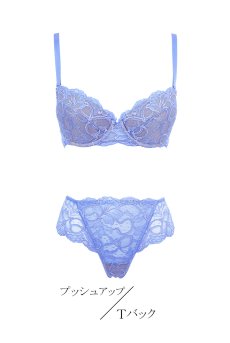画像1: 数量限定｜CLAIR push set T｜ブラ＆タンガセット｜3/4カップ・すっぴん美乳ブラ・Tバックショーツ｜Sawren サブレン【即日発送・ショーツのサイズ交換NG】輸入下着・高級ランジェリー  (1)
