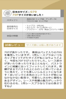 画像15: BLOOM soft  | 一枚レース・パッドなし・ワイヤーブラ・3/4カップ・ピンク×ブルー | Sawren サブレン【即日発送・サイズ交換OK】※メール便対象商品※輸入下着・高級ランジェリー  (15)