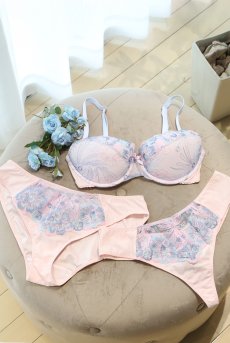 画像18: BLOOM brief  | ノーマルショーツ・ブリーフ・ピンク×ブルー | Sawren サブレン【即日発送・サイズ交換NG・メール便対象】輸入下着・高級ランジェリー  (18)