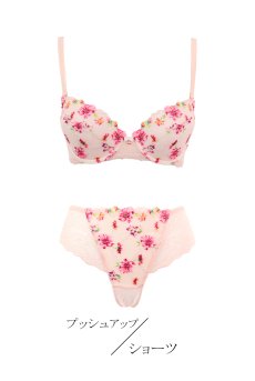 画像1: ROMANCE push set B｜ブラ＆ショーツセット｜3/4カップ・すっぴん美乳ブラ・ノーマルショーツ｜Sawren サブレン【即日発送・クーポン適用対象外・ショーツのサイズ交換NG】輸入下着・高級ランジェリー  (1)