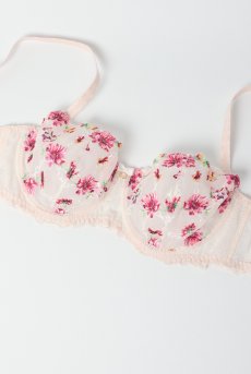 画像6: ROMANCE soft  | 一枚レース・パッドなし・ワイヤーブラ・3/4カップ・ピンク | Sawren サブレン【即日発送・サイズ交換OK】※メール便対象商品※輸入下着・高級ランジェリー  (6)