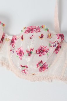 画像7: ROMANCE soft  | 一枚レース・パッドなし・ワイヤーブラ・3/4カップ・ピンク | Sawren サブレン【即日発送・サイズ交換OK】※メール便対象商品※輸入下着・高級ランジェリー  (7)