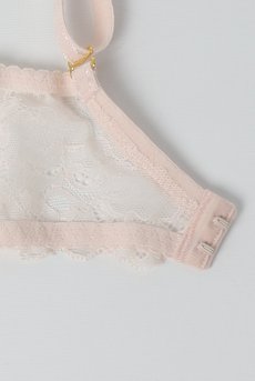 画像10: ROMANCE soft  | 一枚レース・パッドなし・ワイヤーブラ・3/4カップ・ピンク | Sawren サブレン【即日発送・サイズ交換OK】※メール便対象商品※輸入下着・高級ランジェリー  (10)