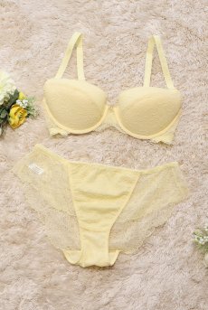 画像29: AMARELO push set B｜ブラ＆ショーツセット｜3/4カップ・すっぴん美乳ブラ・ノーマルショーツ｜Sawren サブレン【即日発送・ショーツのサイズ交換NG】輸入下着・高級ランジェリー  (29)