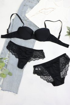 画像27: NOIR push set B|ブラ&ショーツセット|3/4カップ・ノーマルショーツ|Sawren サブレン【即日発送・ショーツのサイズ交換NG】インポート・輸入下着・高級ランジェリー  (27)