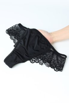 画像15: NOIR thong  | タンガ・Tバック・ブラック | Sawren サブレン【即日発送・サイズ交換NG・メール便対象】輸入下着・高級ランジェリー  (15)