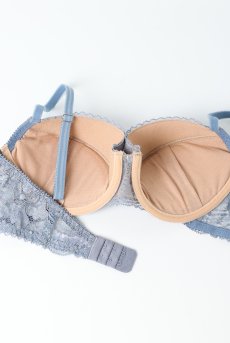 画像11: AUBE push  | 3/4カップ・ワイヤーブラ・ブルーグレー | Sawren サブレン【即日発送】インポート・輸入下着・高級ランジェリー  (11)