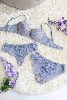 画像15: AUBE push  | 3/4カップ・ワイヤーブラ・ブルーグレー | Sawren サブレン【即日発送】インポート・輸入下着・高級ランジェリー  (15)