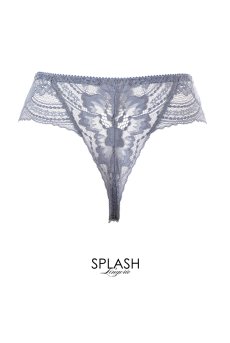 画像2: AUBE thong  | タンガ・Ｔバック・ブルーグレー | Sawren サブレン【即日発送・サイズ交換NG・メール便対象】輸入下着・高級ランジェリー  (2)