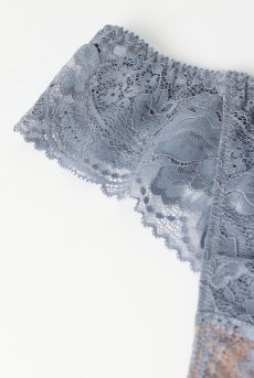 画像12: AUBE thong  | タンガ・Ｔバック・ブルーグレー | Sawren サブレン【即日発送・サイズ交換NG・メール便対象】輸入下着・高級ランジェリー  (12)