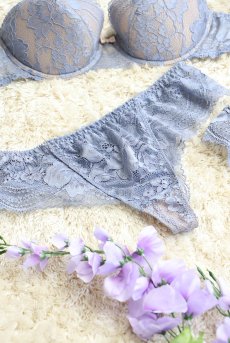 画像18: AUBE thong  | タンガ・Ｔバック・ブルーグレー | Sawren サブレン【即日発送・サイズ交換NG・メール便対象】輸入下着・高級ランジェリー  (18)