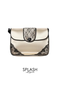 画像1: 【数量限定】ギフト専用ハッピーバッグ｜BAG-GD｜マルチトラベルバッグ【ランジェリーとのあわせ買い対象】Sawren×SPLASHコラボ｜高級ランジェリーレース使用｜ゴールド×ブラック・軽量＆大容量｜HAPPY BAG 2026 (1)