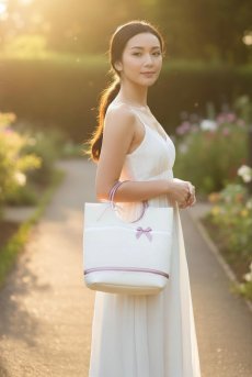 画像7: 【数量限定】ギフト専用ハッピーバッグ｜BAG-WH｜マルチトラベルバッグ【ランジェリーとのあわせ買い対象】Sawren×SPLASHコラボ｜高級ランジェリーレース使用｜ホワイト×パープル・軽量＆大容量｜HAPPY BAG 2026【ランジェリーとのあわせ買い対象】 (7)