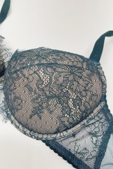 画像8: FOREST push  | 3/4カップ・ワイヤーブラ・グリーン | Sawren サブレン【即日発送】インポート・輸入下着・高級ランジェリー  (8)