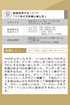 画像14: FOREST push  | 3/4カップ・ワイヤーブラ・グリーン | Sawren サブレン【即日発送】インポート・輸入下着・高級ランジェリー  (14)