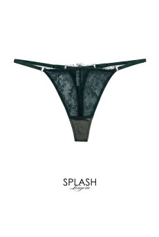 画像1: FOREST thong  | タンガ・Ｔバック・グリーン | Sawren サブレン【即日発送・サイズ交換NG・メール便対象】輸入下着・高級ランジェリー  (1)