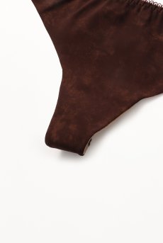 画像6: VELOUTE thong  | タンガ・Ｔバック・ブラウン | Sawren サブレン【即日発送・サイズ交換NG・メール便対象】輸入下着・高級ランジェリー  (6)